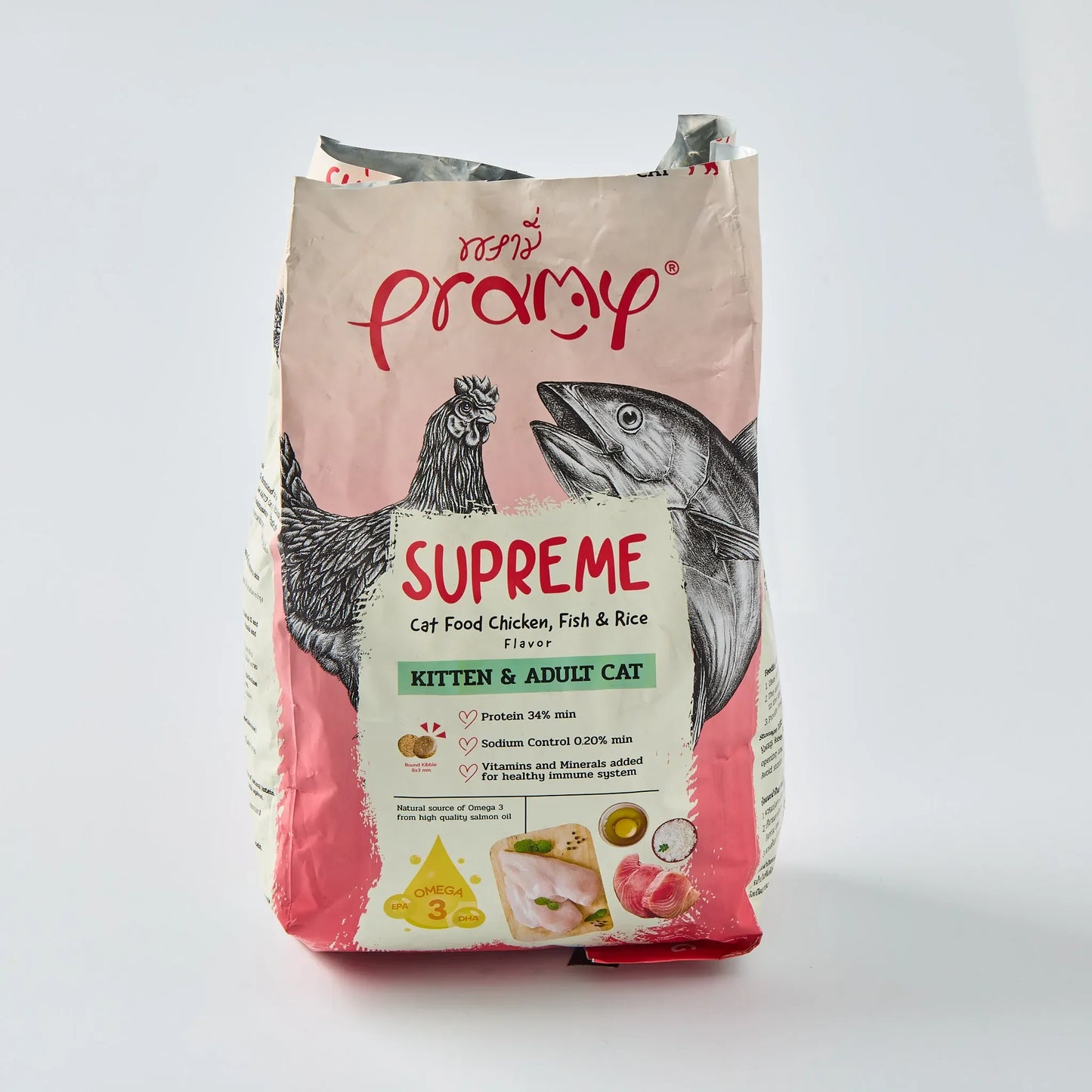 Pramy supreme standard : Chicken, fish & rice 1kg - Pet Priority