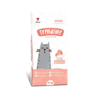 Trendline Adult cat food lamb and rice 15kg - Pet Priority