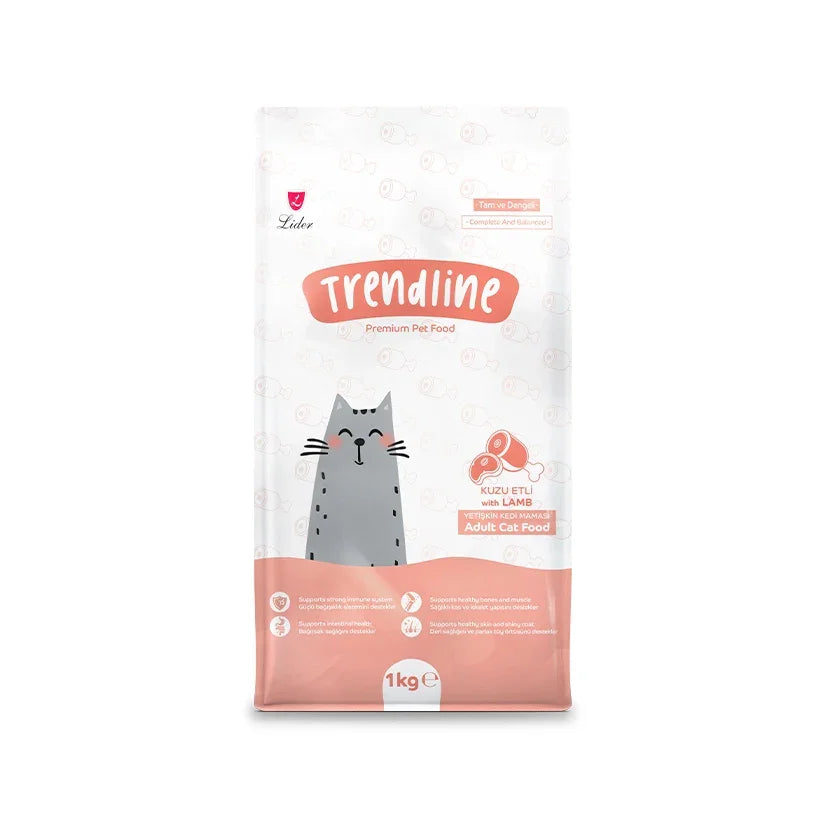 Trendline Adult cat food lamb and rice 1kg - Pet Priority