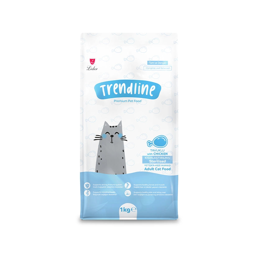 Trendline Adult cat food sterilised chicken 1kg
