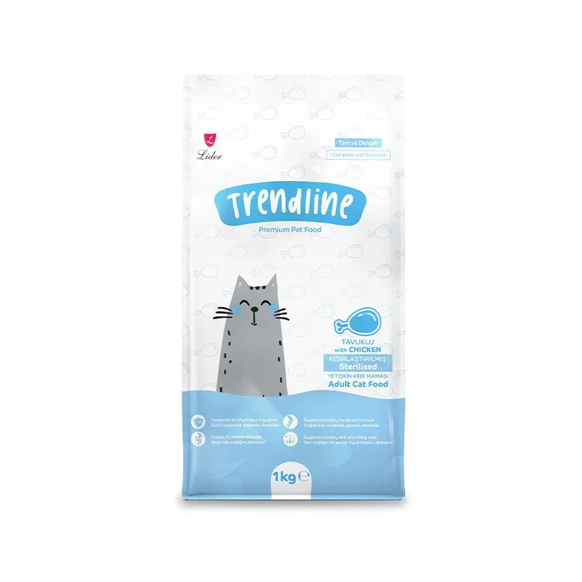 Trendline Adult cat food sterilised chicken 1kg - Pet Priority