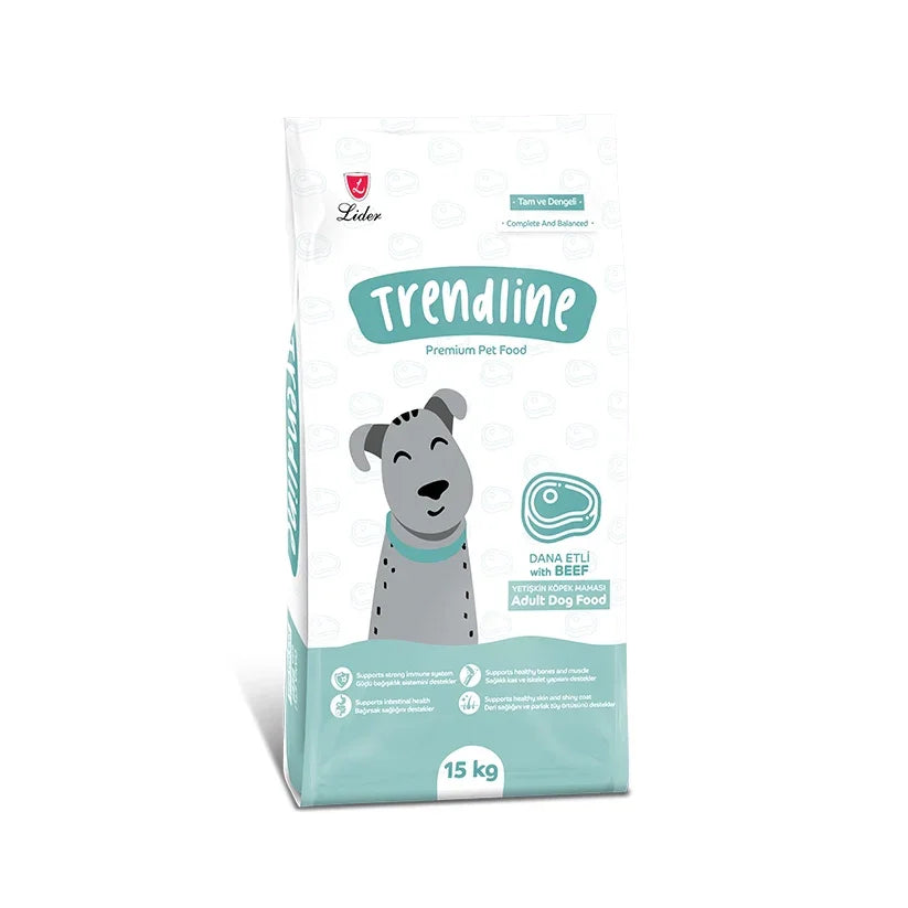 Trendline Adult dog food beef 15kg - Pet Priority