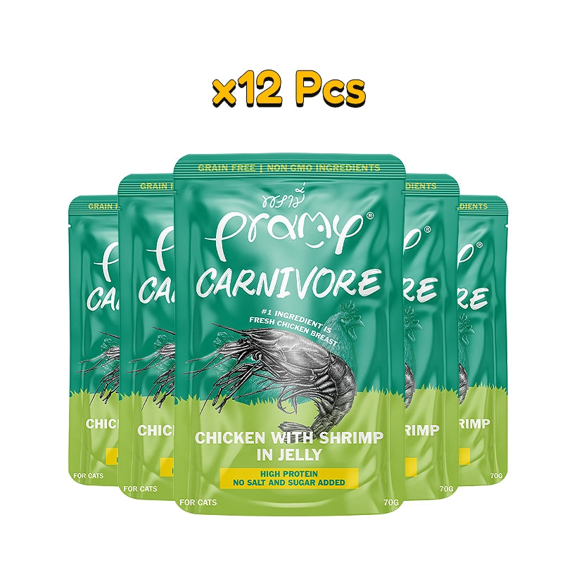 Carnivore : Chicken with Shrimp in Jelly 70gm - Pet Priority