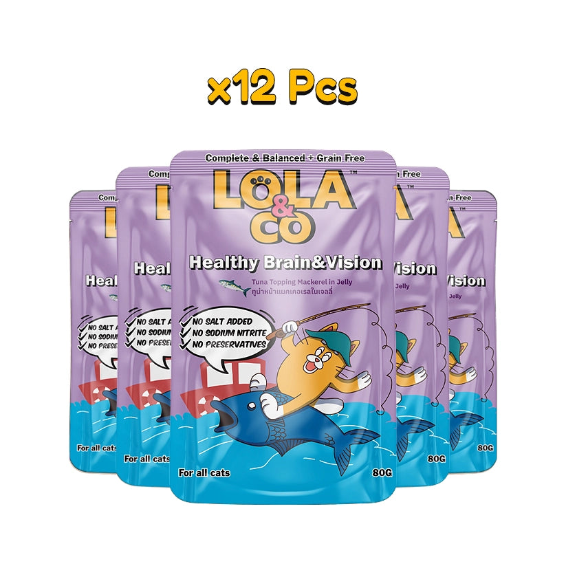Lola&Co Healthy Brain 80gm Pouch x12