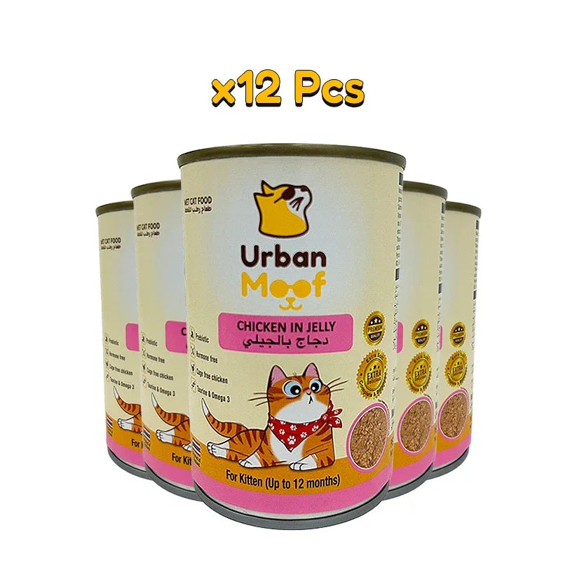 Urban moof Kitten Chicken in Jelly 400g X12 - Pet Priority