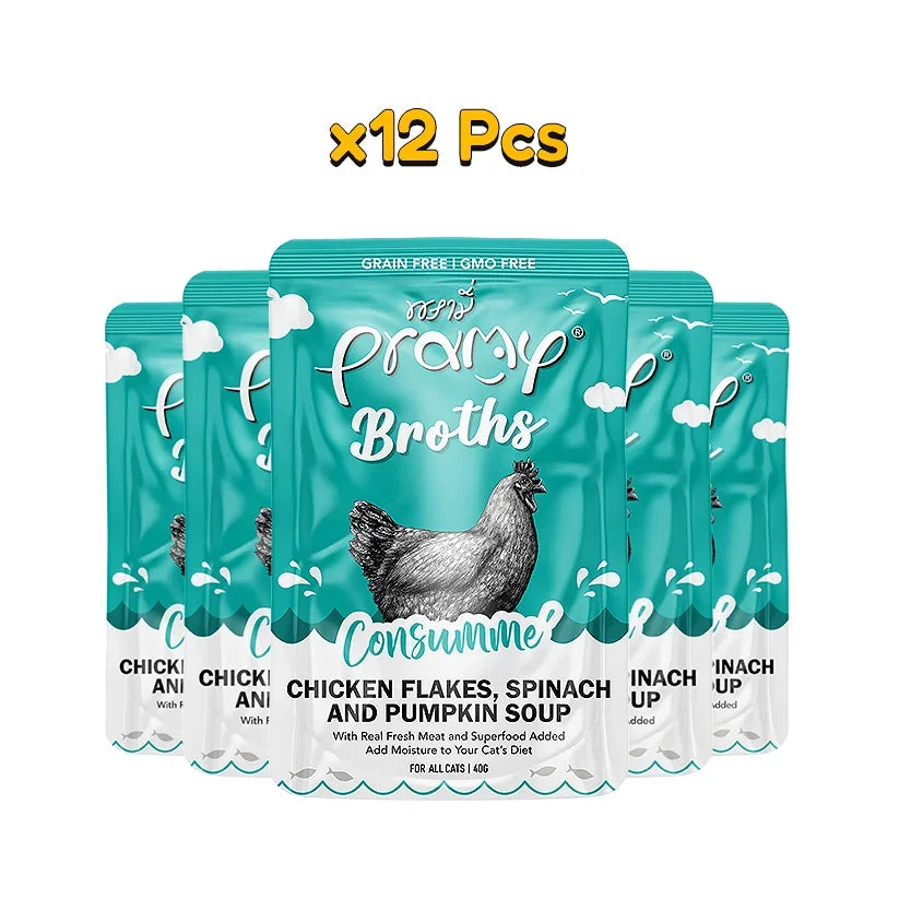 Pramy Chicken Spinach Pumpkin x12 - Pet Priority
