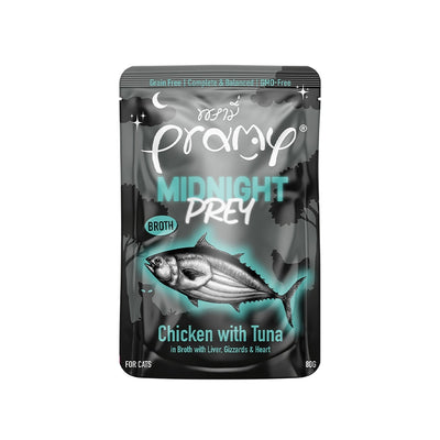 Pramy Midnight Prey Chicken with Tuna in Broth 80mg x12