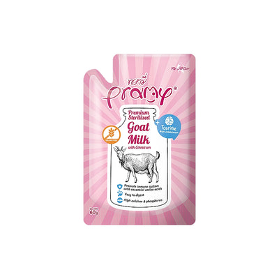Pramy sterilized goat milk with colostrum + taurine 60g x12