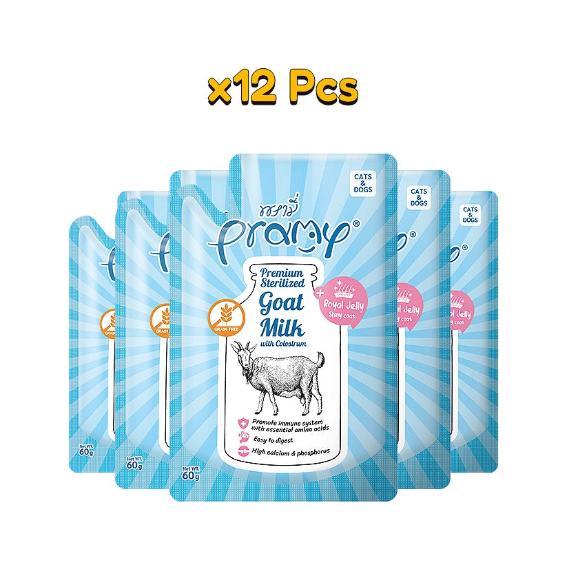Pramy Sterilized goat milk 60g X12