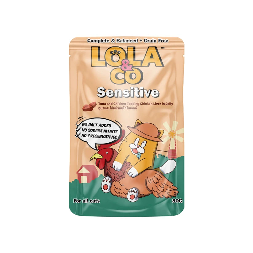 Lola&Co Tuna Chicken Liver 80gm x12