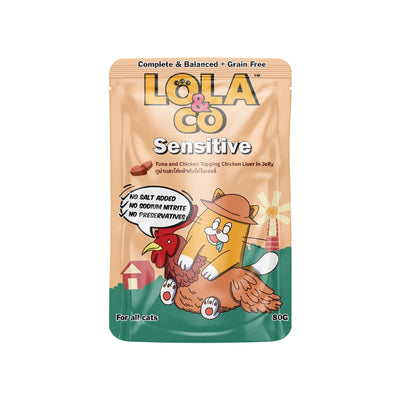 Lola&Co Tuna Chicken Liver 80gm x12