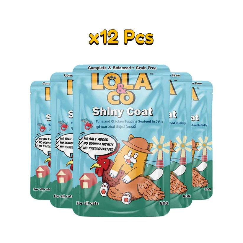 Lola&Co Tuna Chicken Seafood 80gm x12 - Pet Priority