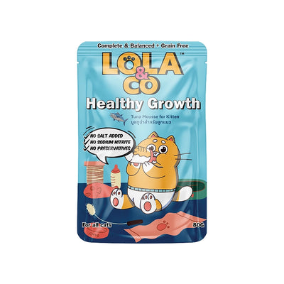 Lola&Co Tuna Mousse for Kitten Pouch 80g X12 (Healthy Growth Pouch Lola)