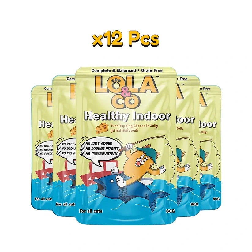 Lola&Co Tuna Topping Cheese 80gm x12 - Pet Priority
