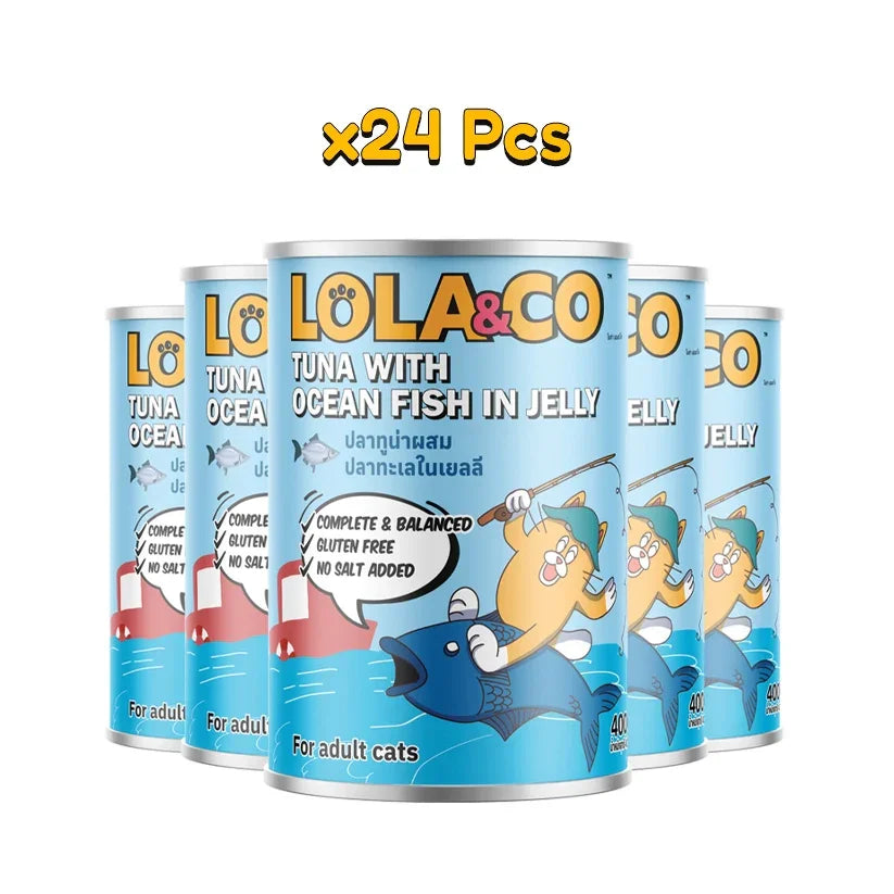 Lola&Co Tuna Ocean Fish in Jelly 400gm x24 - Pet Priority
