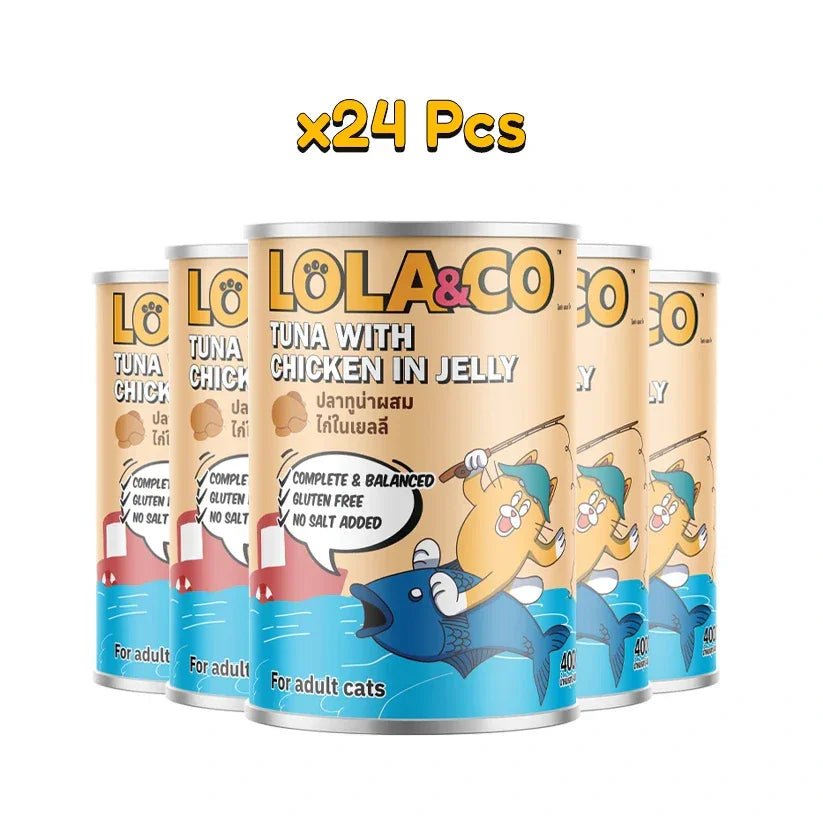 Lola&Co Tuna with Chicken in Jelly 400gm x24 - Pet Priority