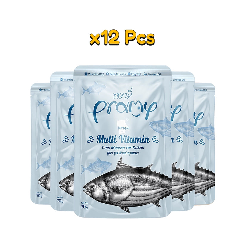 Pramy Tuna Mousse for Kitten 70gm x12