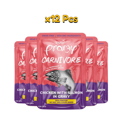 Carnivore : Chicken Salmon Gravy 70g - Pet Priority