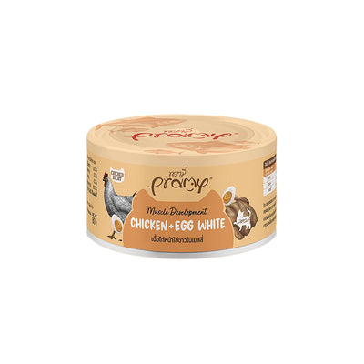 Pramy Chicken Topping Egg White 80gm x24