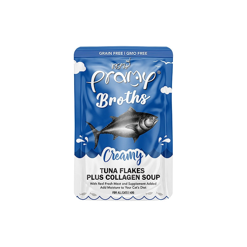 Pramy Broth : Tuna Flakes Plus Collagen x12
