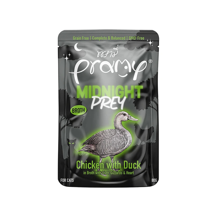 Pramy Midnigh Prey : Chicken with Duck in Broth 80gm x12