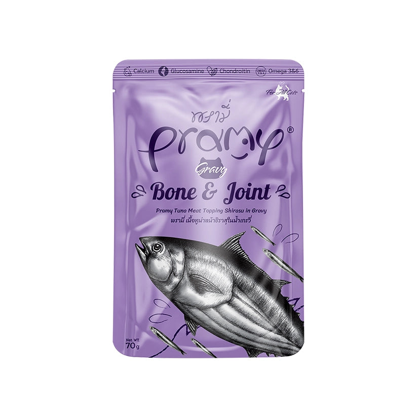 Pramy Tuna Topping Shirasu in Gravy (Bone & Joint) 70gm x12