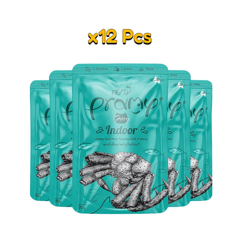Pramy Tuna Topping Crab Gravy 70g x12