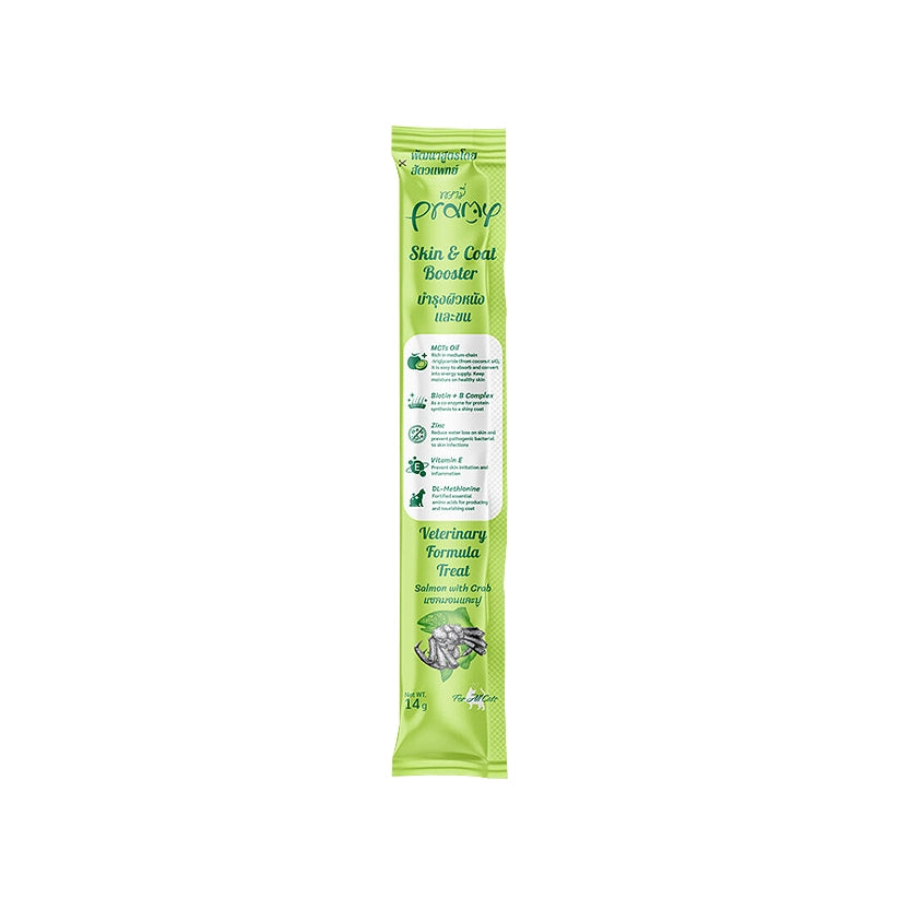 Pramy Vitamin Treat : Skin & Coat Booster Salmon with Crab 14g x30